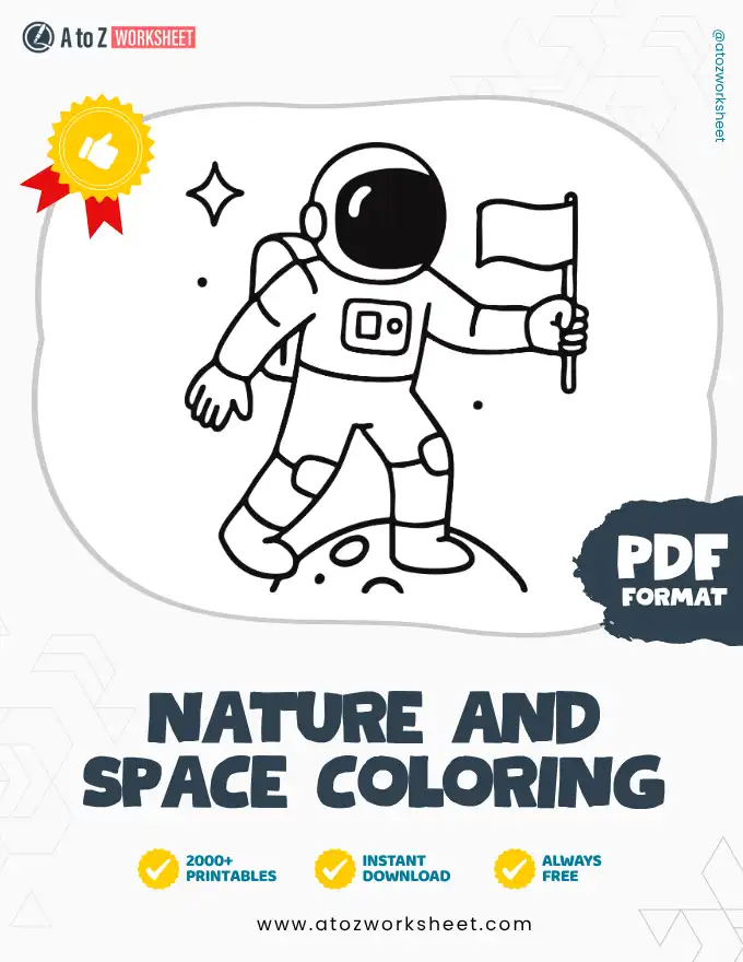 Nature and Space Coloring Pages