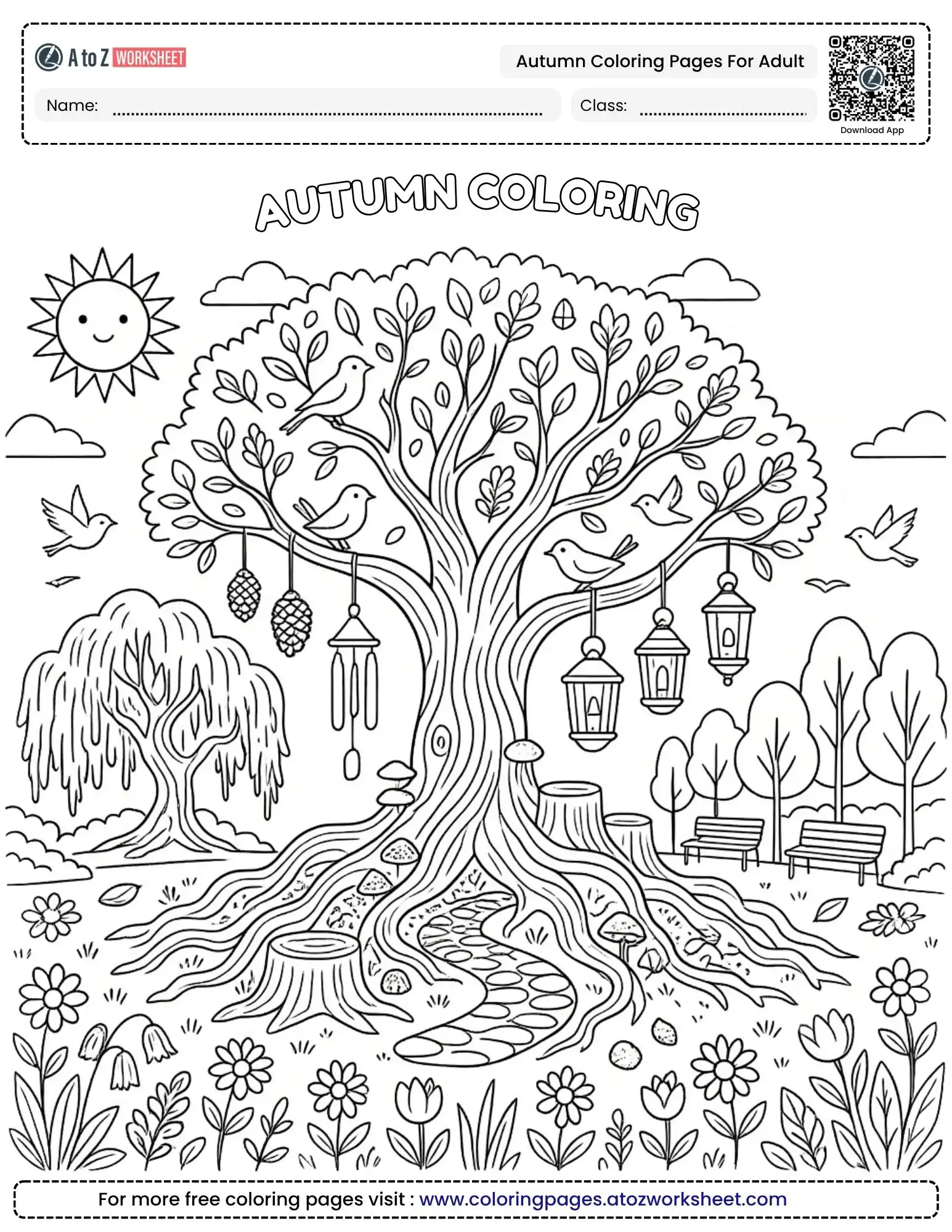Download Complex Harvest Cornucopia Autumn Coloring Pages For Adult PDF Collection