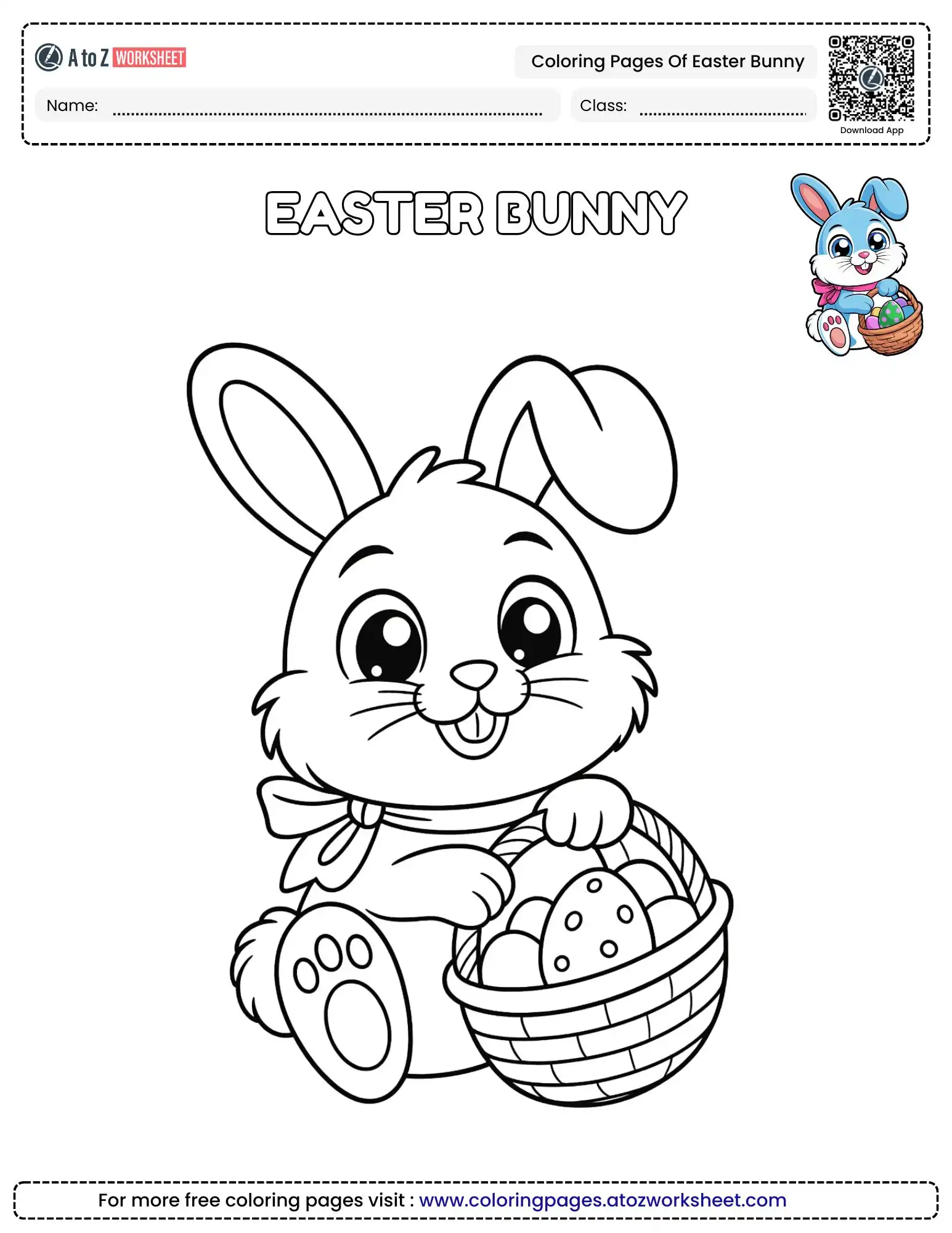 Classroom Table Craft Morning Work Coloring Pages Of Easter Bunny Ready To Print