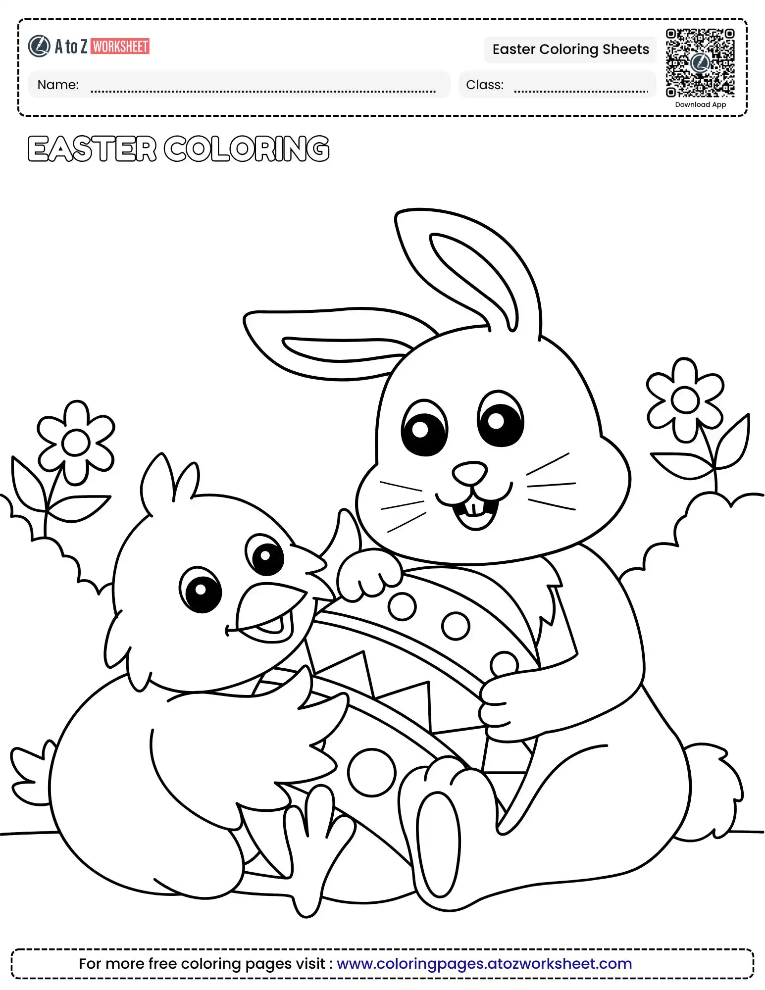 Free Printable Fine Motor Holiday Easter Coloring Sheets For Home and Preschool Classrooms