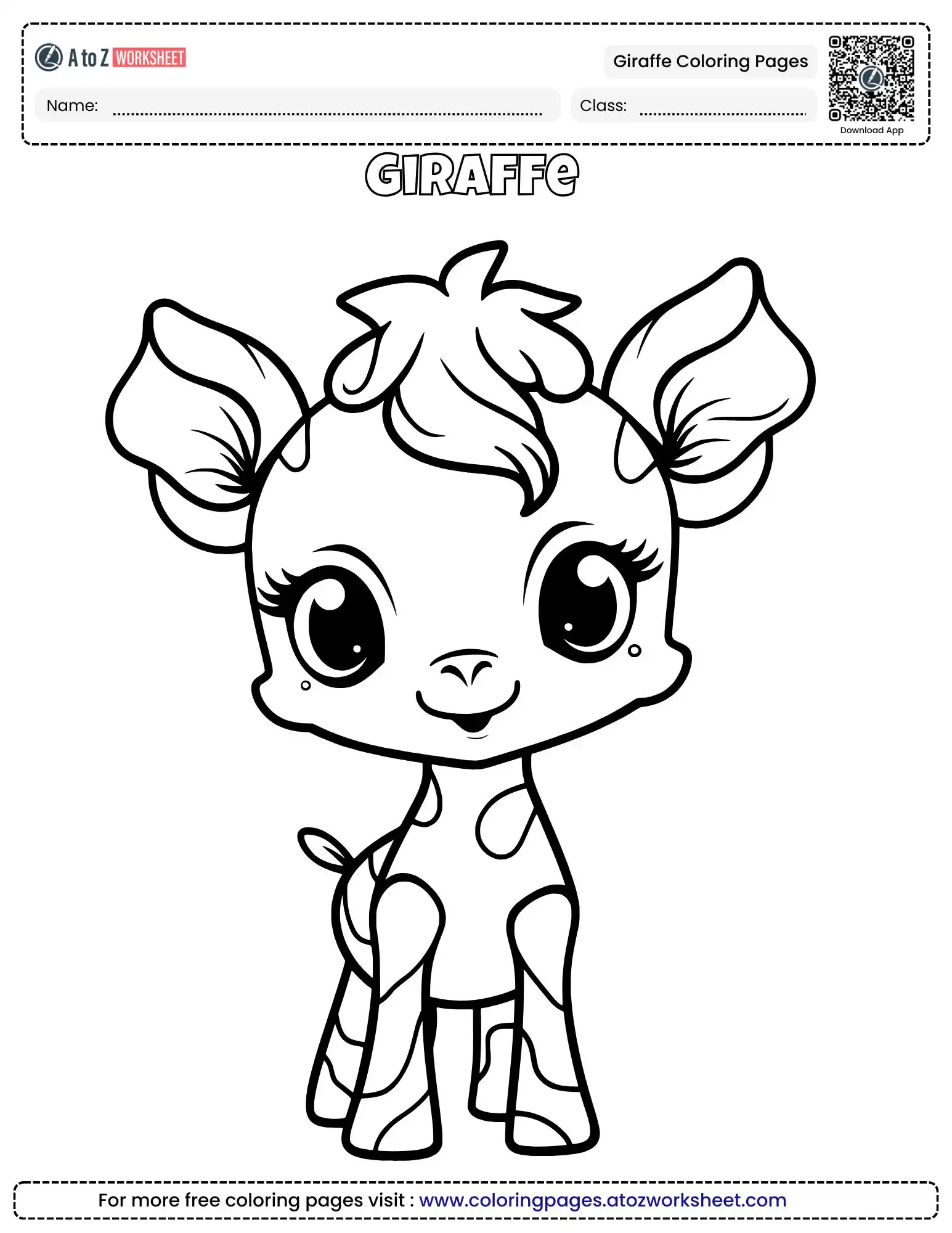 Free Giraffe Coloring Pages To Print For A Creative Safari Session