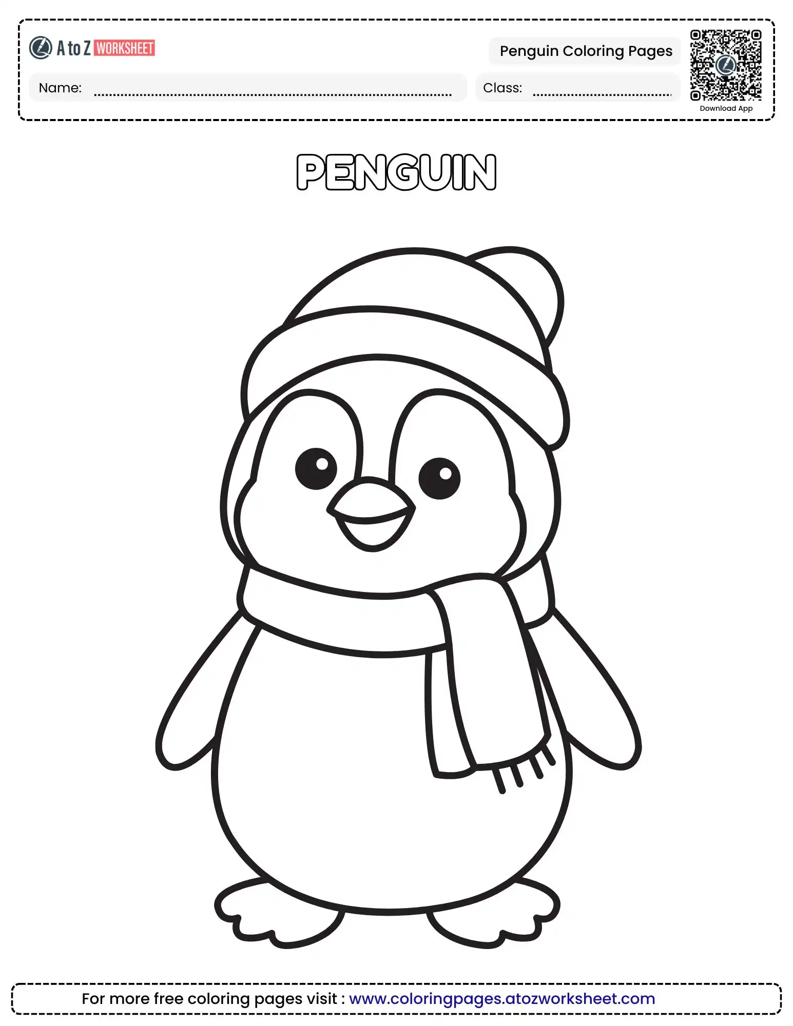 Free Penguin Coloring Pages for Kids (Printable PDF)