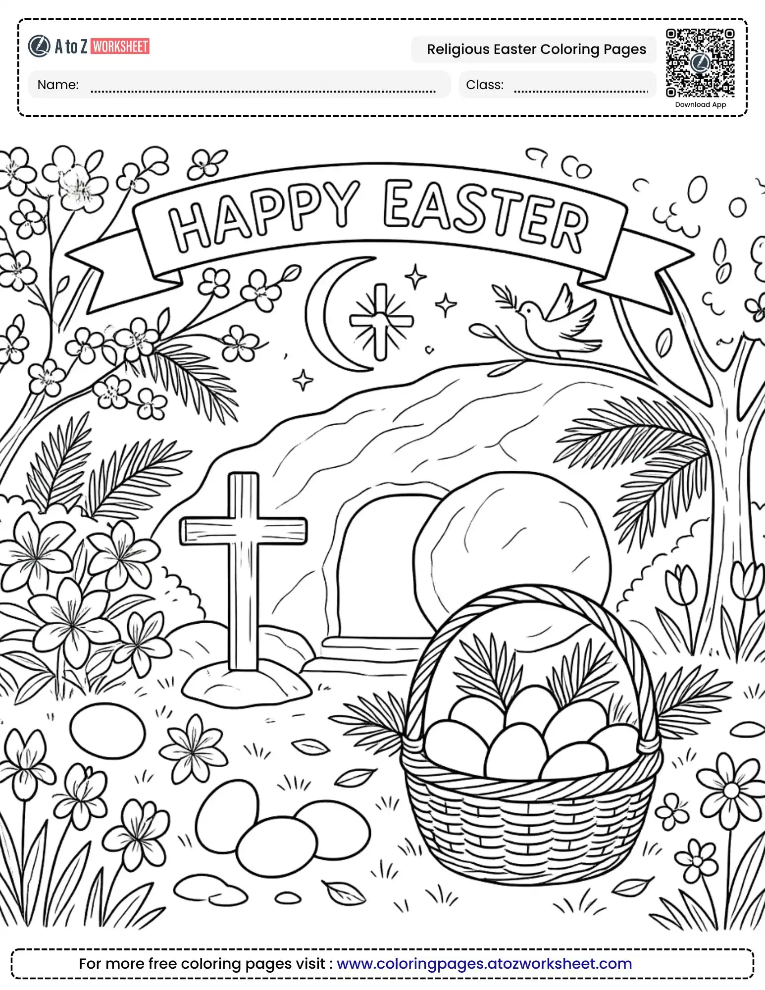 Graceful Good Shepherd Religious Easter Coloring Pages For Kids
