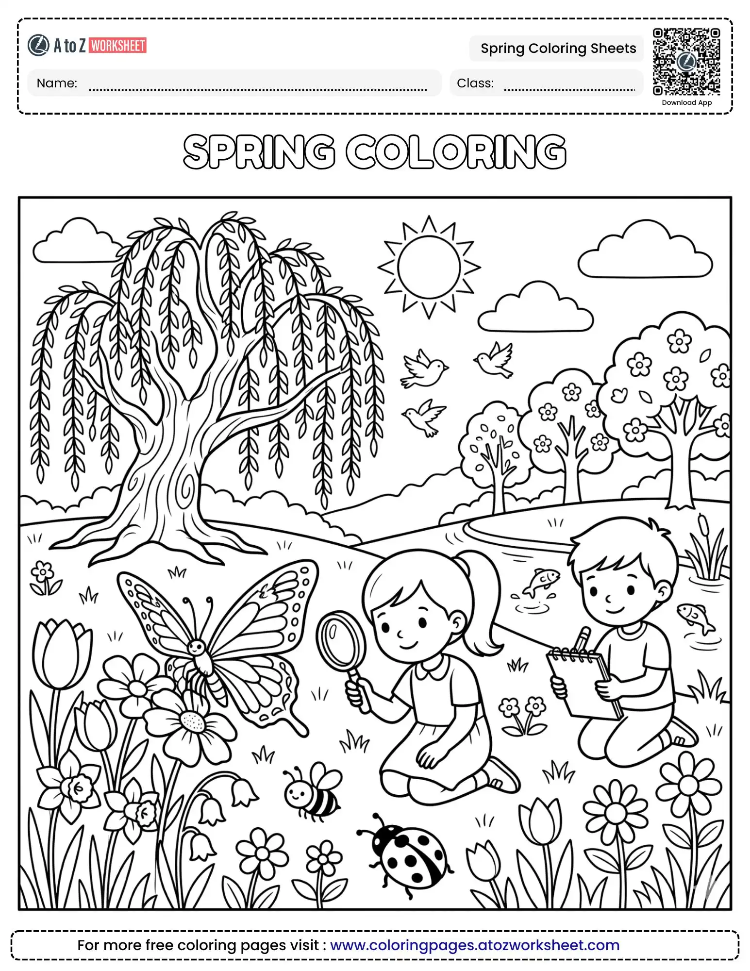 Engaging Table Activity Multi Pack Spring Coloring Sheets Collection (Free PDF)