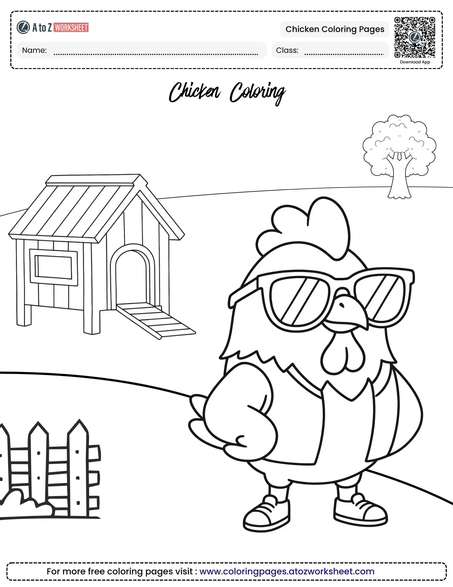 Free Printable Chicken Coloring Pages for Kids and Classrooms 1 chicken coloring pages free printable