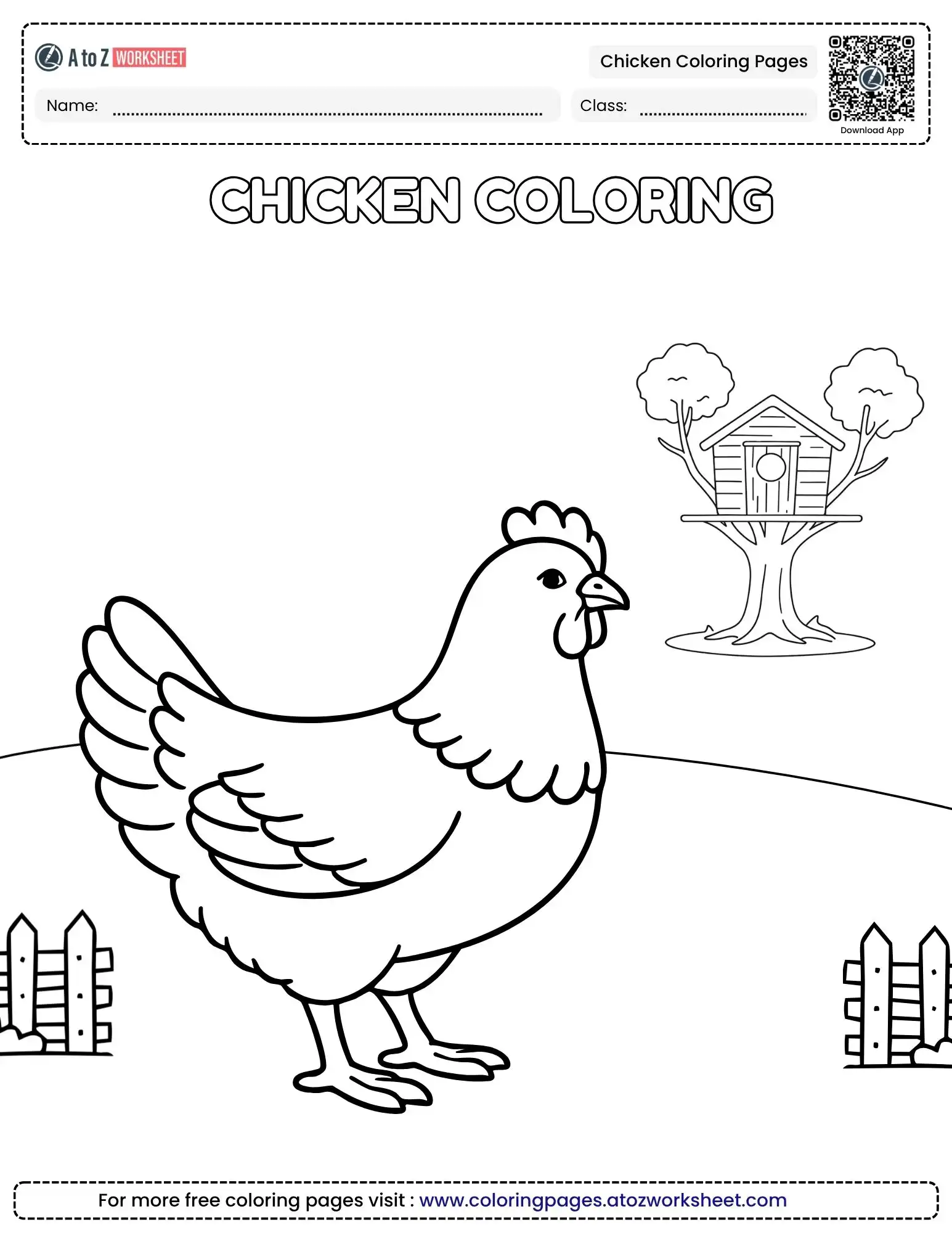 Free Printable Chicken Coloring Pages for Kids and Classrooms 3 chicken coloring pages birds