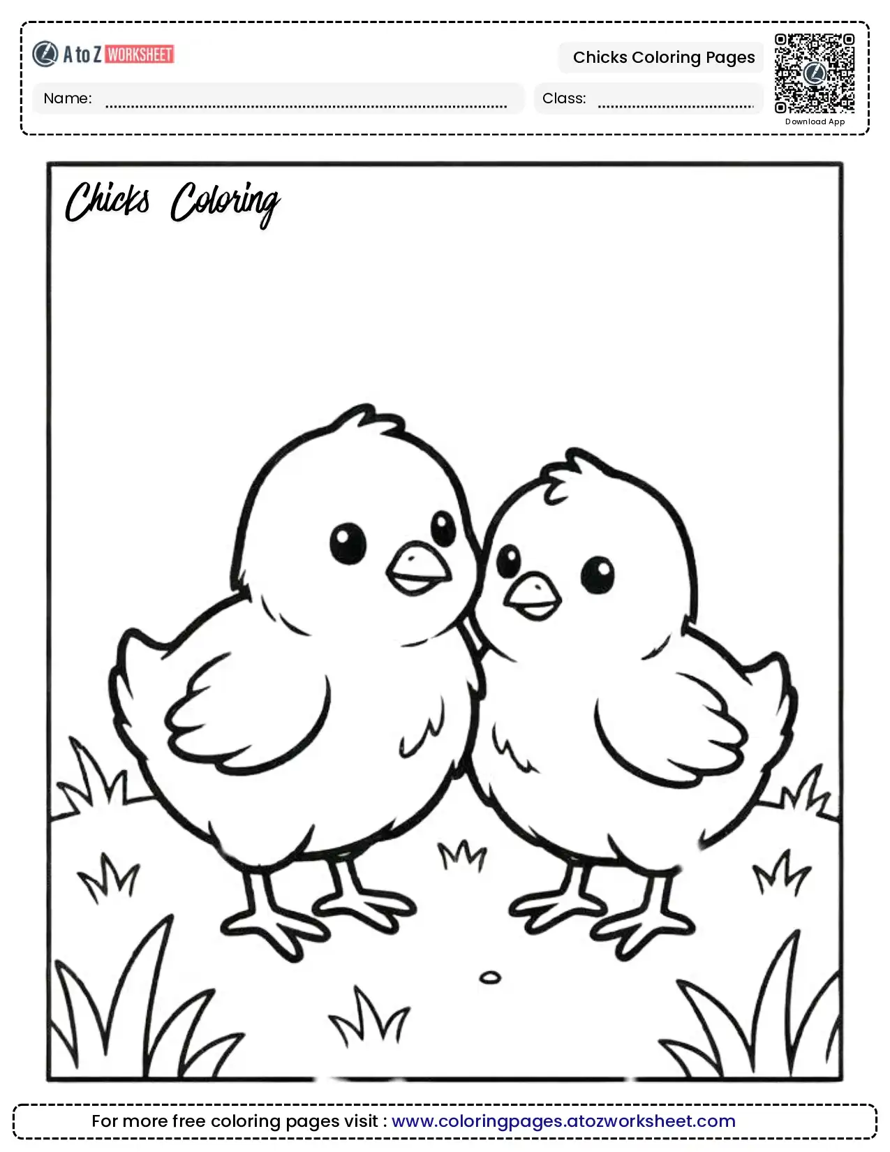 Free Printable Chicks Coloring Pages for Kids 1 chicks coloring pages free printable