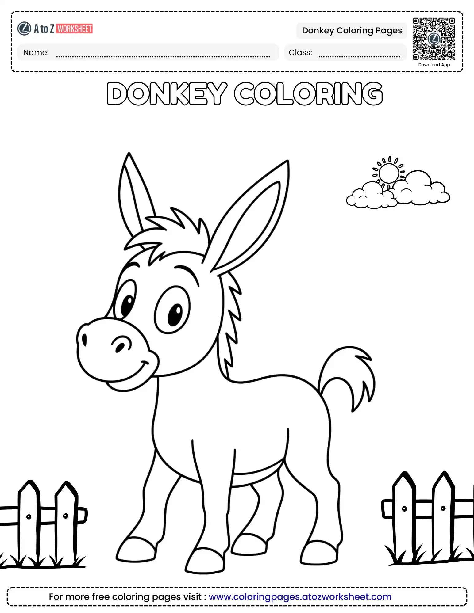Free Printable Donkey Coloring Pages For Creative Kids 1 donkey coloring pages coloring sheets free