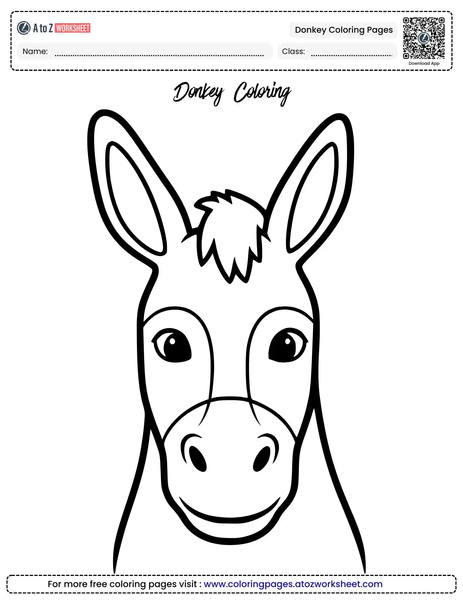Free Printable Donkey Coloring Pages For Creative Kids 2 donkey coloring pages coloring sheets pdf
