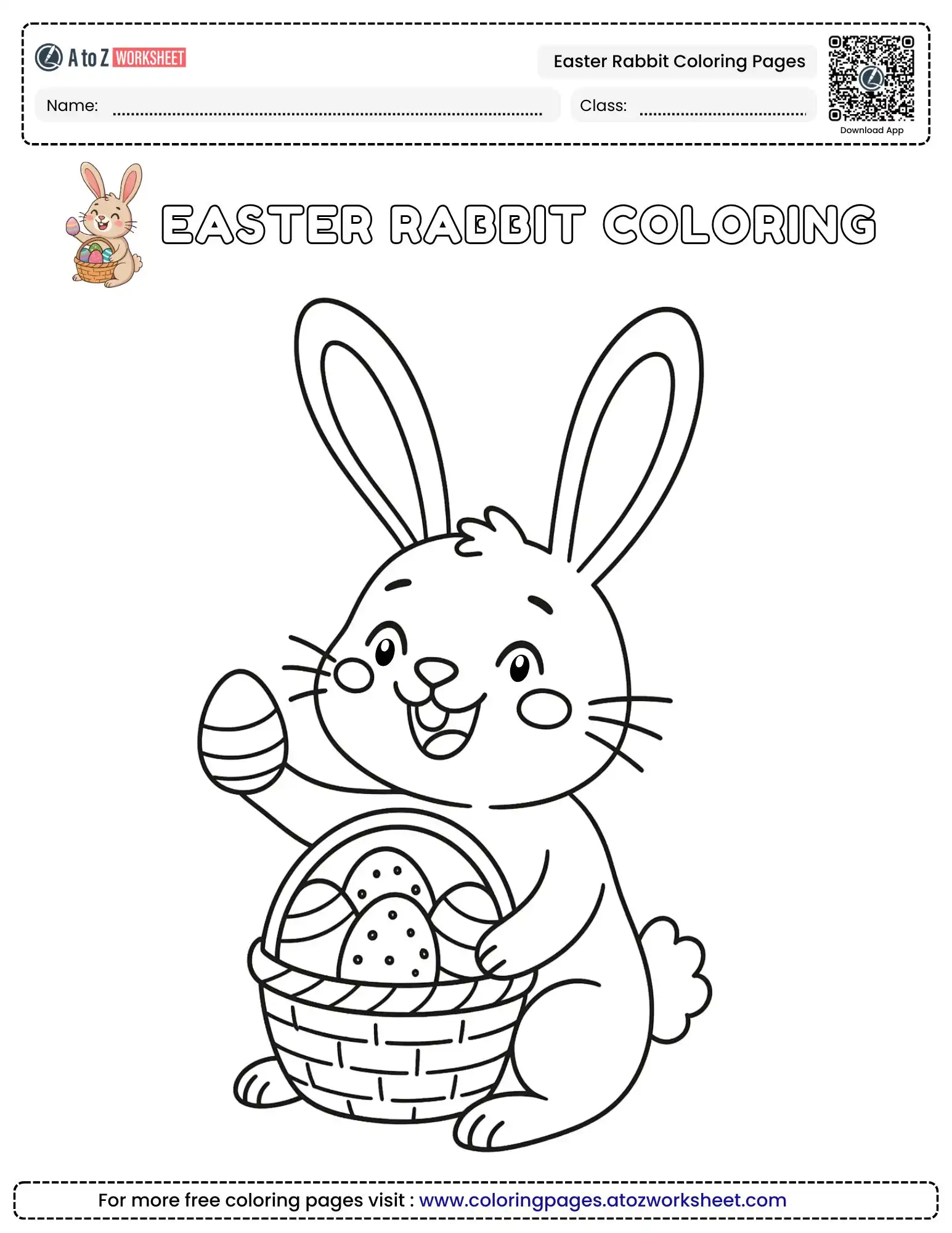 easter-rabbit-coloring-pages-1 easter rabbit coloring pages coloring sheets
