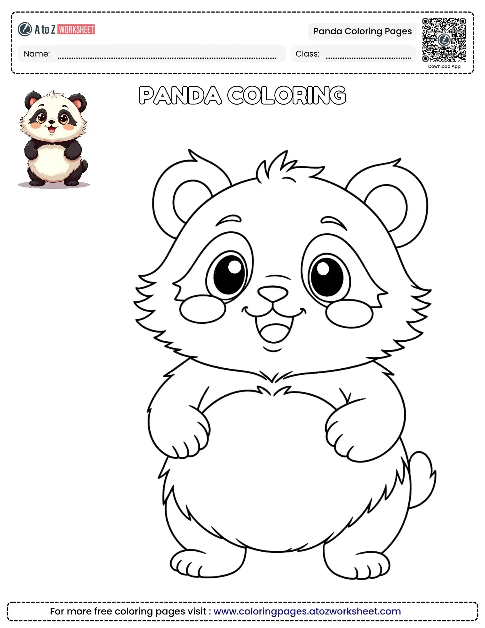 panda-coloring-pages-1 panda coloring pages of a cute standing baby panda