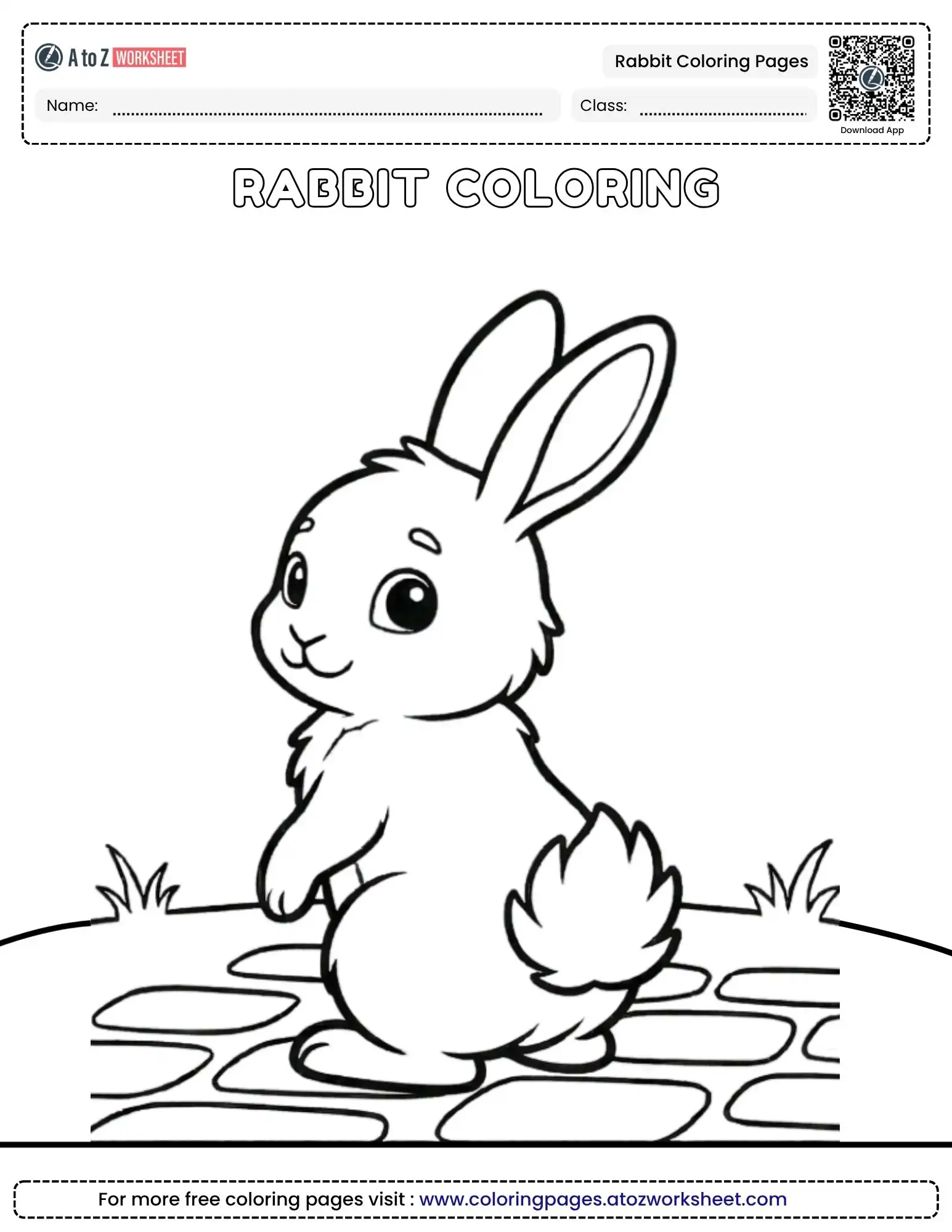 rabbit coloring pages coloring sheets