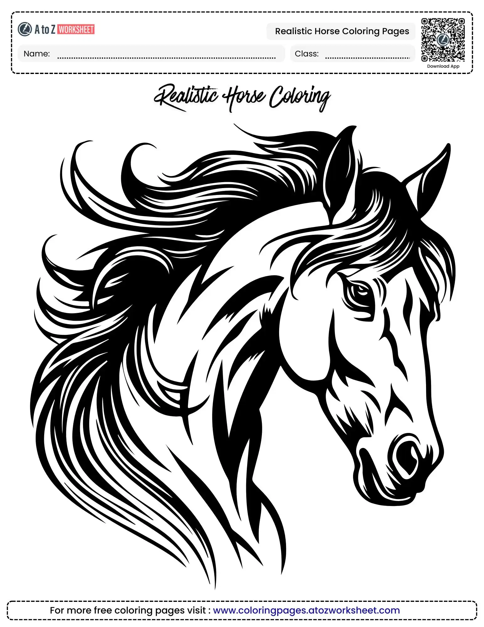 realistic horse coloring pages detailed portrait head