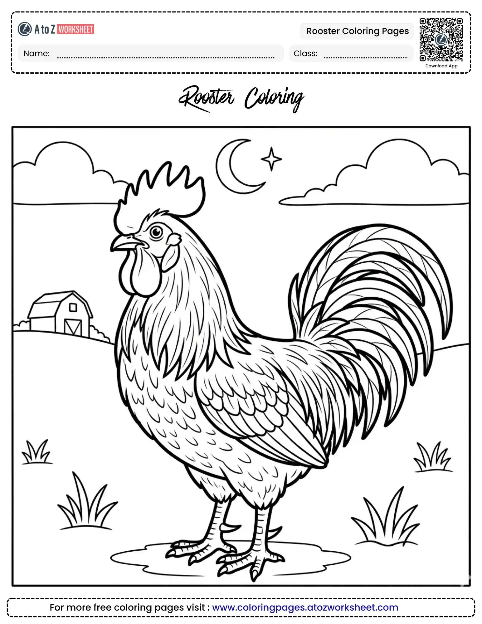 rooster coloring pages birds coloring