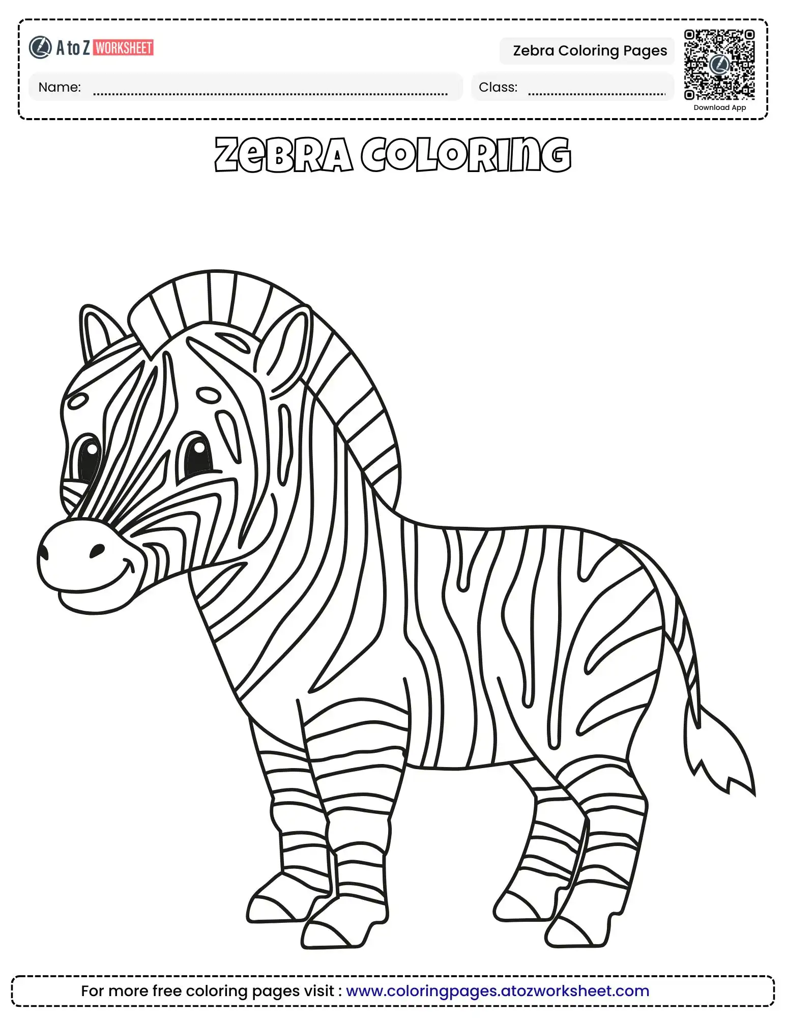 zebra coloring pages showing detailed stripe patterns on a calf